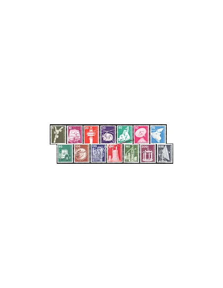 Timbres neufs de BERLIN - n°  458 à 471 - Thématique : Industrie