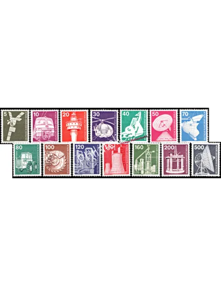 Timbres neufs de BERLIN - n°  458 à 471 - Thématique : Industrie