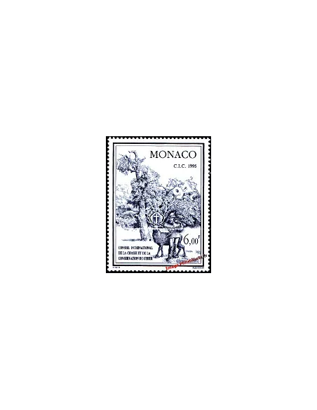 Timbre de MONACO n°  1994 - Conseil international de la chasse