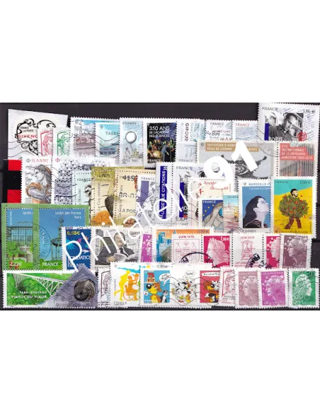 France, Lot de timbres oblitérés,timbres France