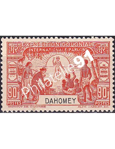 Dahomey, n° 101 charnière, collection timbres Colonies