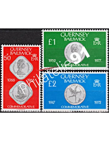 GUERNESEY - n°  196 à 198 ** - MONNAIE