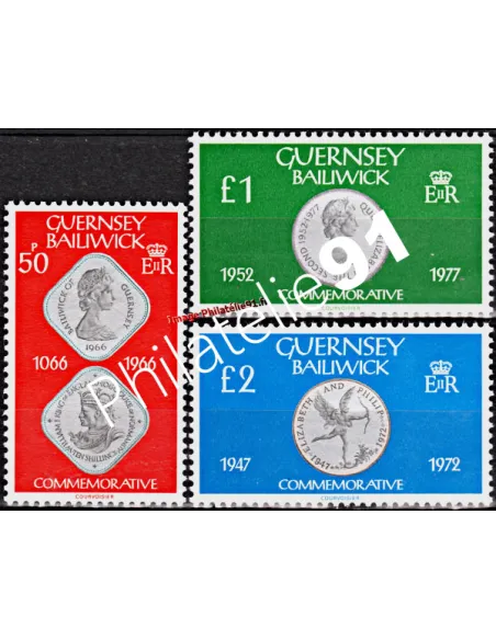 GUERNESEY - n°  196 à 198 ** - MONNAIE