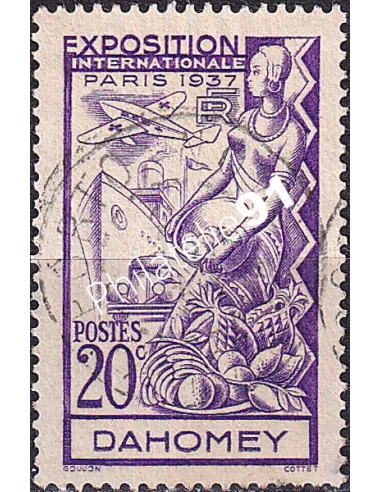 Dahomey, n° 103 oblitéré, collection timbres Colonies