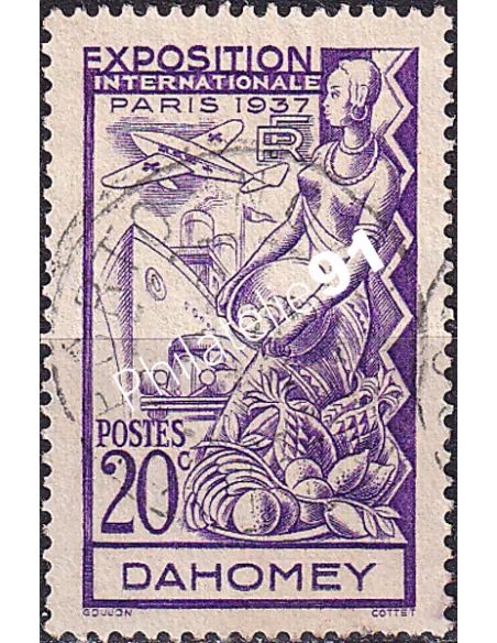 Dahomey, n° 103 oblitéré, collection timbres Colonies