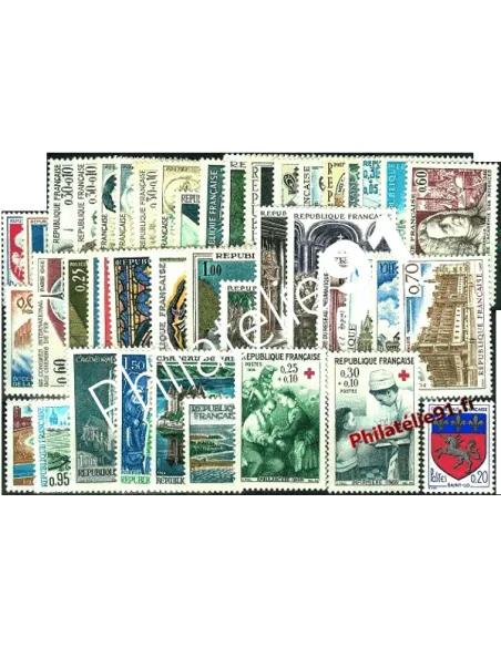 Timbres de France - Année complète de France 1966 - Neuve**