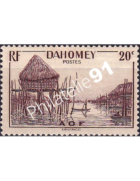 Dahomey, n° 125 charnière, collection timbres Colonies