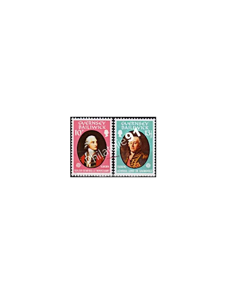 GUERNESEY - n°  199 à 200 - EUROPA - Pers. célèbres - 1980