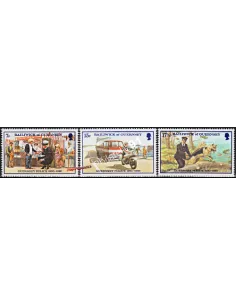 timbres de GUERNESEY n° 201-203, police de guernesey, timbres d'Europe
