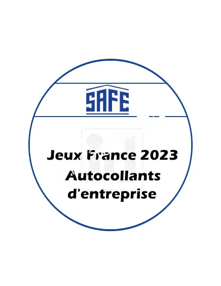 SAFE FRANCE 2023, pour adhésifs d'entreprise 2023,  feuilles SAFE 2023