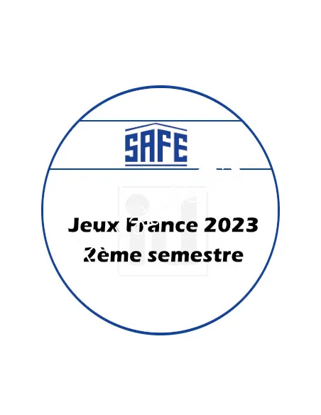 SAFE-dual FRANCE 2023, 2ème semestre, feuilles préimprimées SAFE 2023