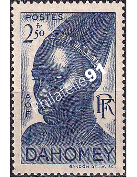 Dahomey, n° 137 charnière, collection timbres Colonies