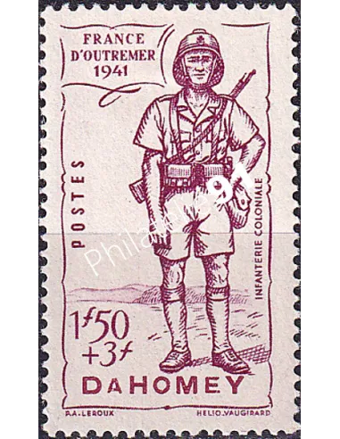 Dahomey, n° 143 charnière, Timbres colonies françaises