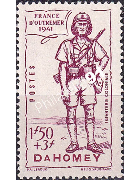 Dahomey, n° 143 charnière, Timbres colonies françaises