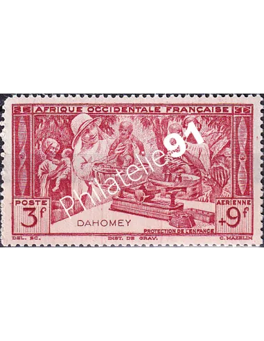 Dahomey, PA n° 8, collection timbres Colonies