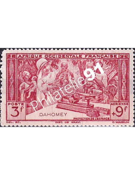 Dahomey, PA n° 8, collection timbres Colonies