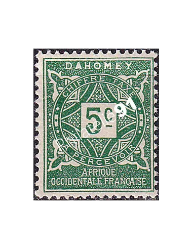 Dahomey, Timbre-taxe n° 9 charnière, collection timbres Colonies