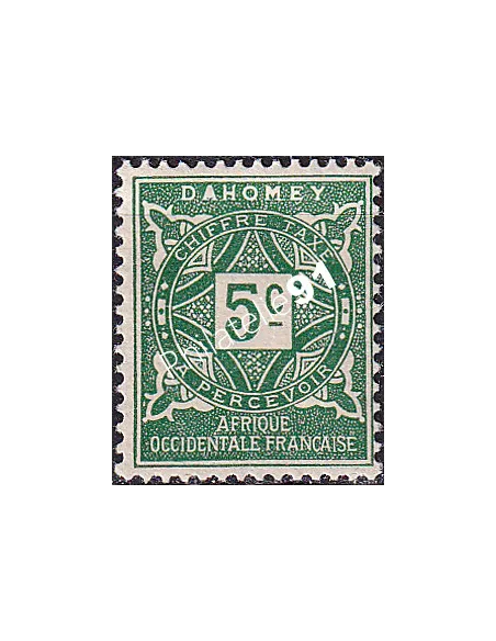 Dahomey, Timbre-taxe n° 9 charnière, collection timbres Colonies
