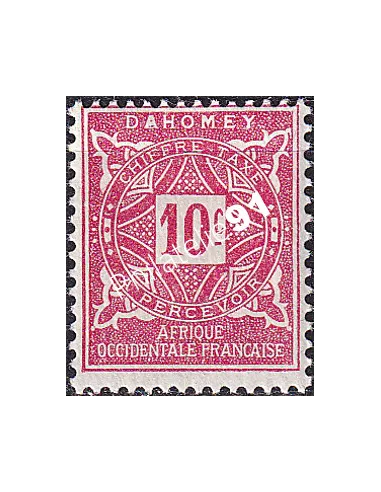 Dahomey, Timbre-taxe n° 10 charnière, collection timbres Colonies