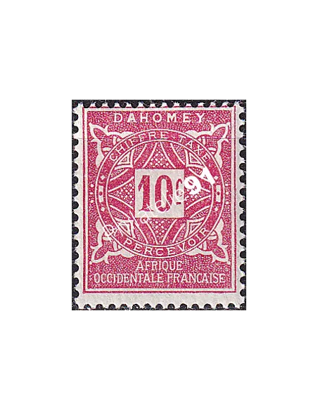 Dahomey, Timbre-taxe n° 10 charnière, collection timbres Colonies