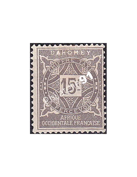 Dahomey, Timbre-taxe n° 11 charnière, collection timbres Colonies