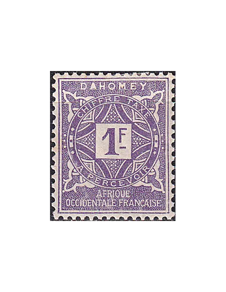 Dahomey, Timbre-taxe n° 16 charnière, collection timbres Colonies