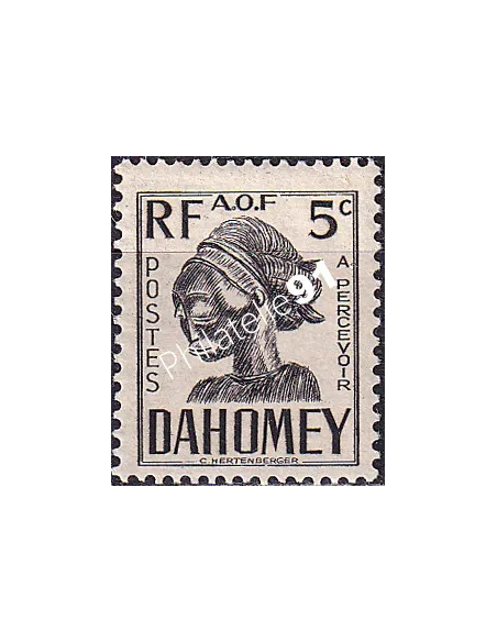 Dahomey, Timbre-taxe n° 19, collection timbres Colonies