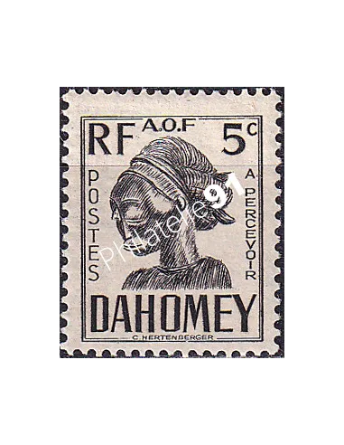 Dahomey, Timbre-taxe n° 19 charnière, collection timbres Colonies