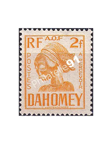 Dahomey, Timbre-taxe n° 27 charnière, collection timbres Colonies