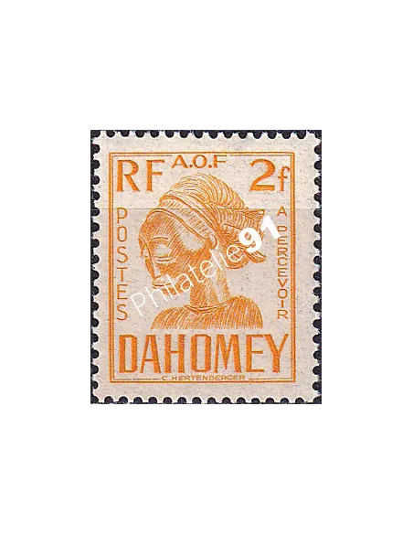 Dahomey, Timbre-taxe n° 27 charnière, collection timbres Colonies