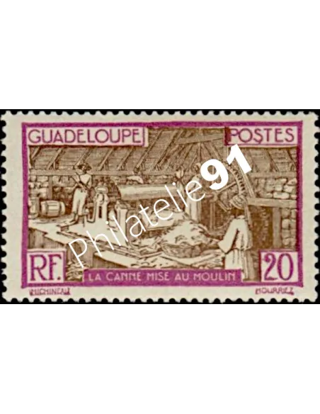 Timbre de Guadeloupe n° 105, Collection timbres Colonies fraçaises