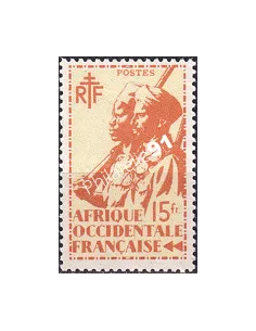 A.O.F. n° 21 charnière, collection timbres colonies françaises