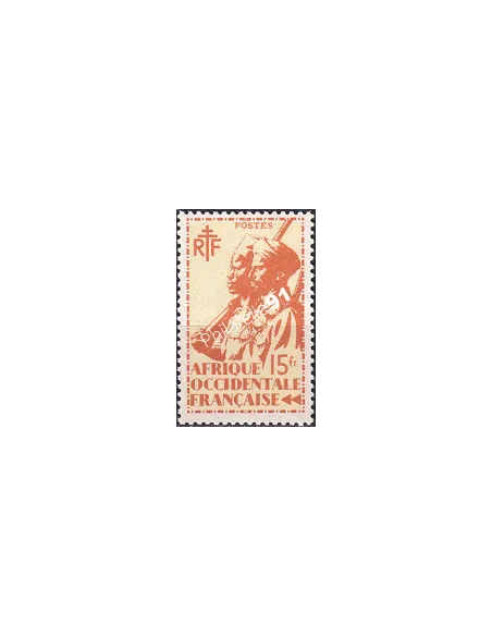 A.O.F. n° 21 charnière, collection timbres colonies françaises