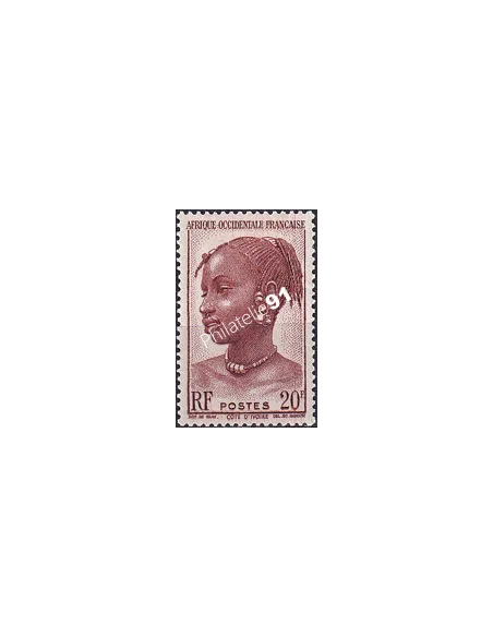 A.O.F. n° 41 charnière, collection timbres colonies françaises