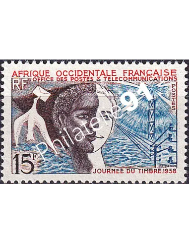 A.O.F. n° 66 charnière, collection timbres colonies françaises