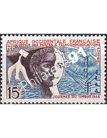 A.O.F. n° 66 charnière, collection timbres colonies françaises