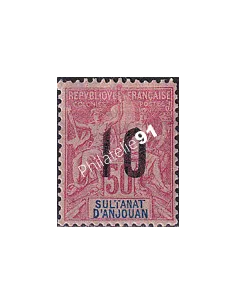 ANJOUAN, n° 28 charnière, timbres des colonies françaises