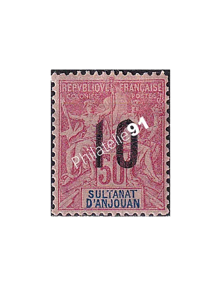 ANJOUAN, n° 28 charnière, timbres des colonies françaises