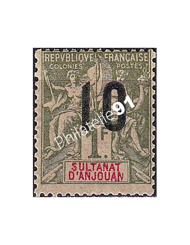 ANJOUAN, n° 30 charnière, timbres des colonies françaises