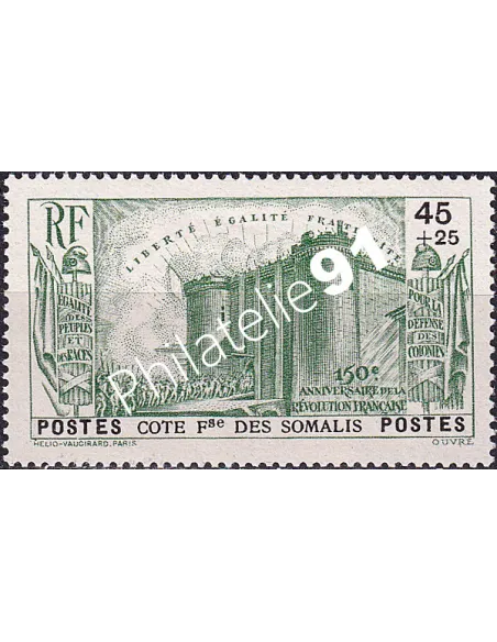 Côte des Somalis, n° 172 charnière, timbres des colonies françaises
