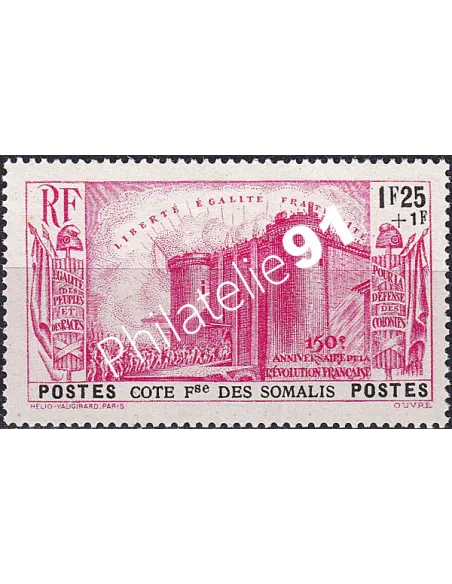 Côte des Somalis, n° 175 charnière, timbres des colonies françaises
