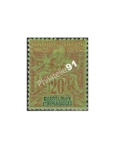 Guadeloupe n° 33 charnière, Collection timbres Colonies fraçaises