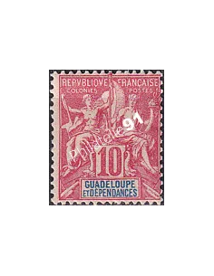 Guadeloupe n° 41 charnière, Collection timbres Colonies fraçaises