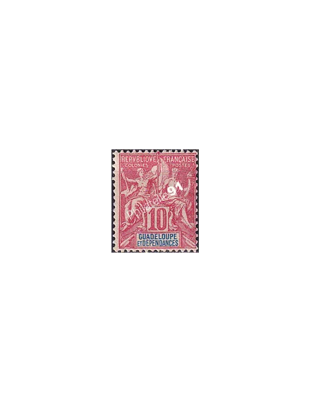 Guadeloupe n° 41 charnière, Collection timbres Colonies fraçaises