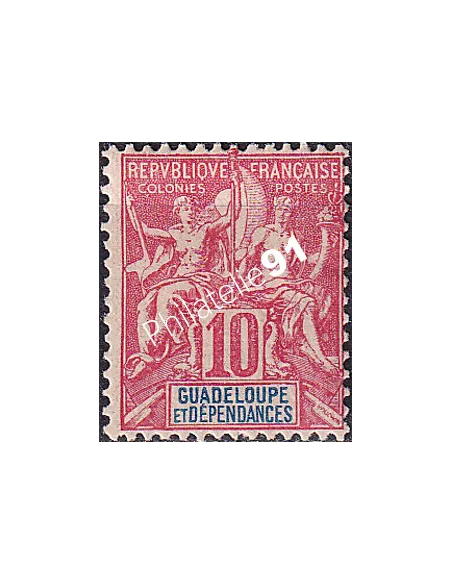 Guadeloupe n° 41 charnière, Collection timbres Colonies fraçaises