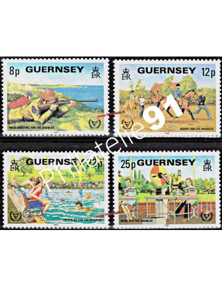GUERNESEY - n°  239 à 242 - HANDICAP