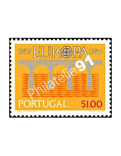 Timbre du Portugal n° 1609, EUROPA 1984, collection timbre Europe