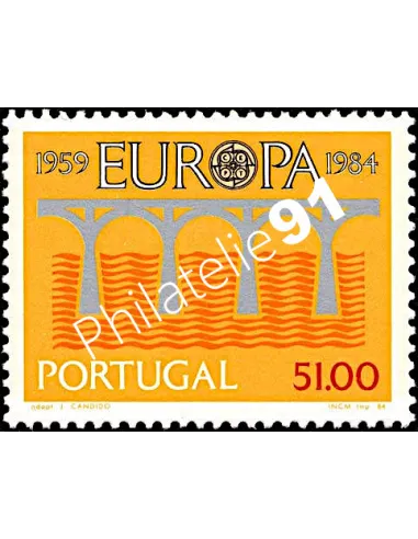 Timbre du Portugal n° 1609, EUROPA 1984, collection timbre Europe