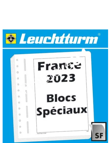 Jeux FRANCE 2023 LEUCHTTURM pour blocs spéciaux 2023