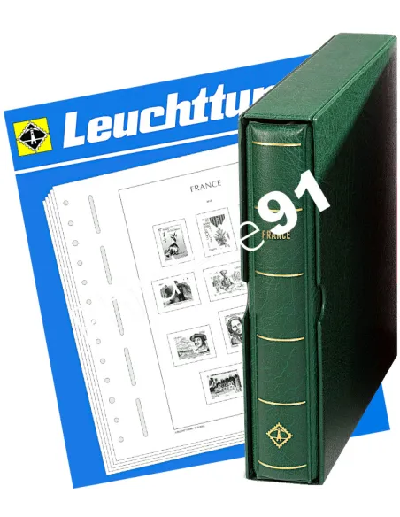 Leuchtturm FRANCE 20223 + reliure DP, matériel philatélique